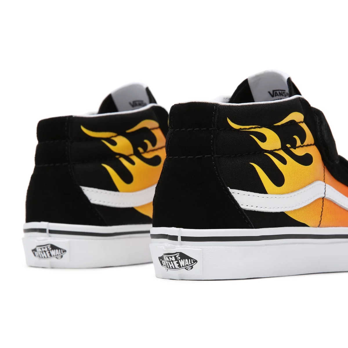 Vans Hot Flame Sk8-Mid Reissue Velcro Negras | VN533Q9OF94