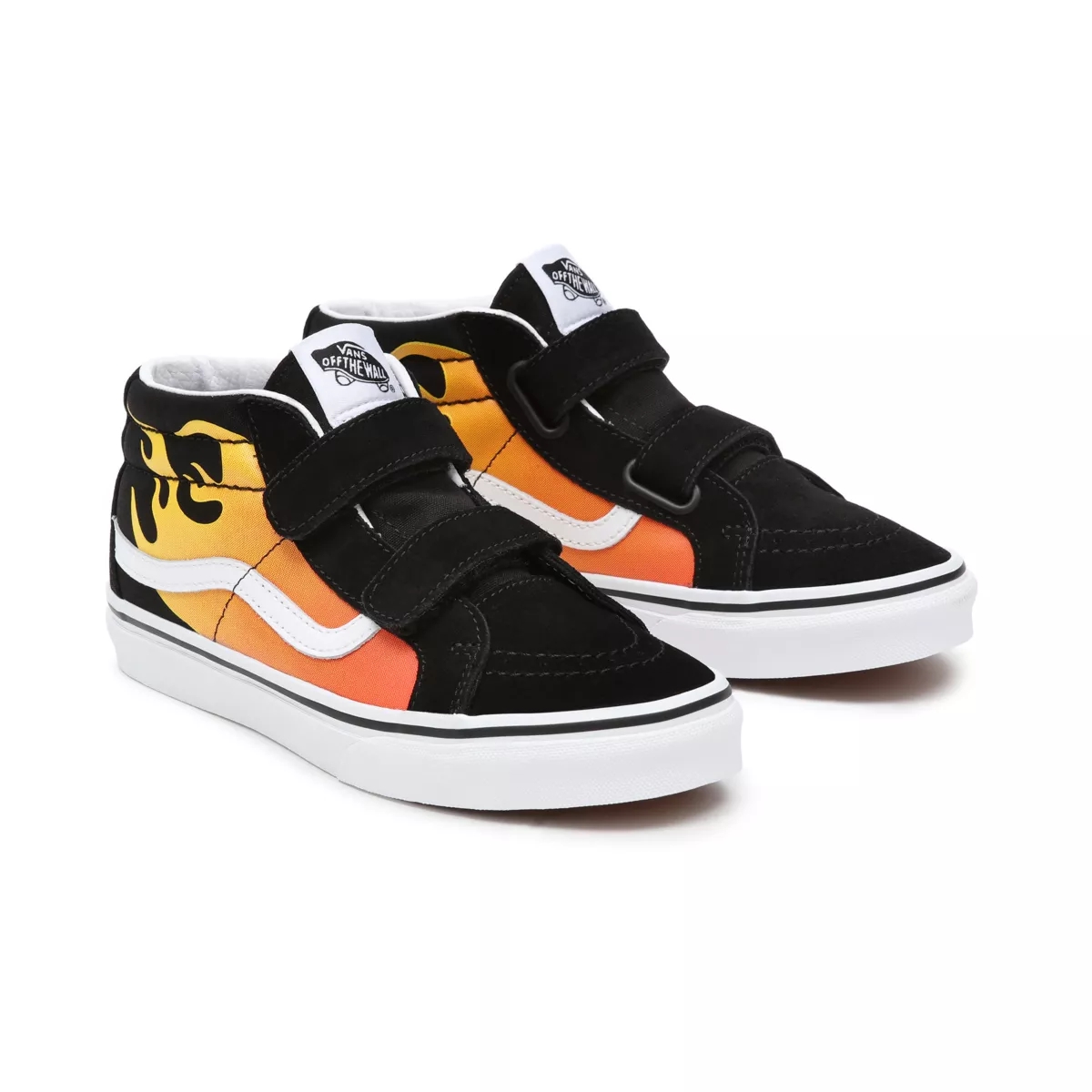 Vans Hot Flame Sk8-Mid Reissue Velcro Negras | VN533Q9OF94