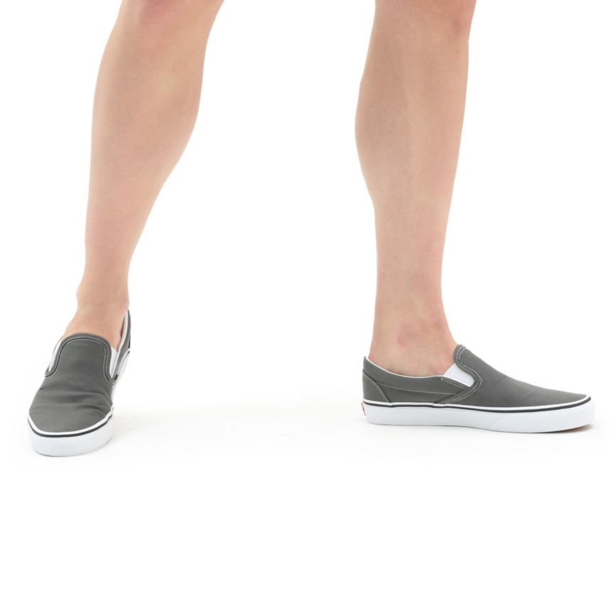 Vans Lona Classic Slip-On Gris Oscuro | VN096Q9XW24