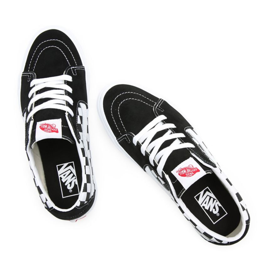 Vans Lona Gamuza SK8-Low Negras | VN185V4RC93