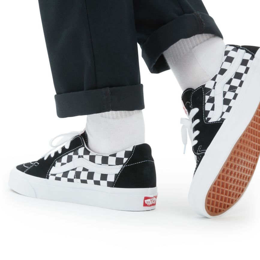 Vans Lona Gamuza SK8-Low Negras | VN185V4RC93