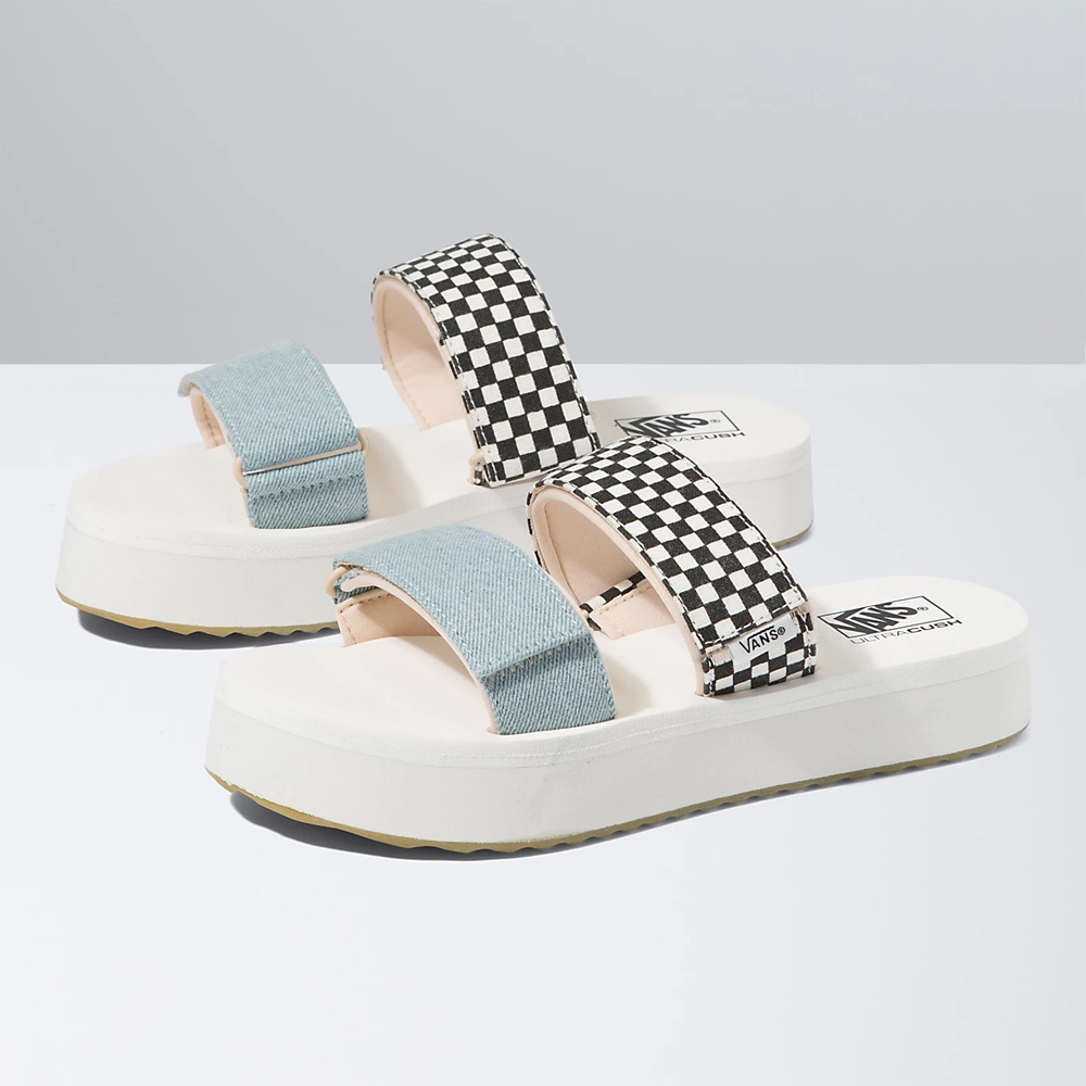 Vans Mix Match Cayucas Chanclas Mega Plataforma Blancas | VN584E0NB11