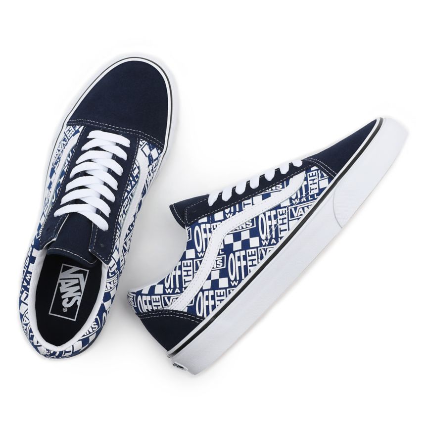 Vans Off The Wall Old Skool Azules | VN518I7QZ16