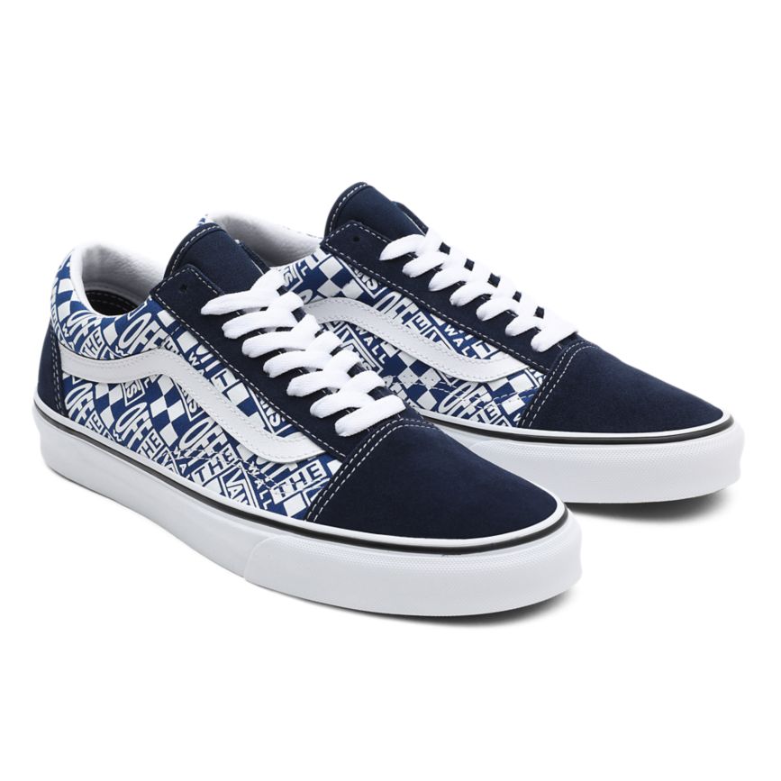 Vans Off The Wall Old Skool Azules | VN518I7QZ16