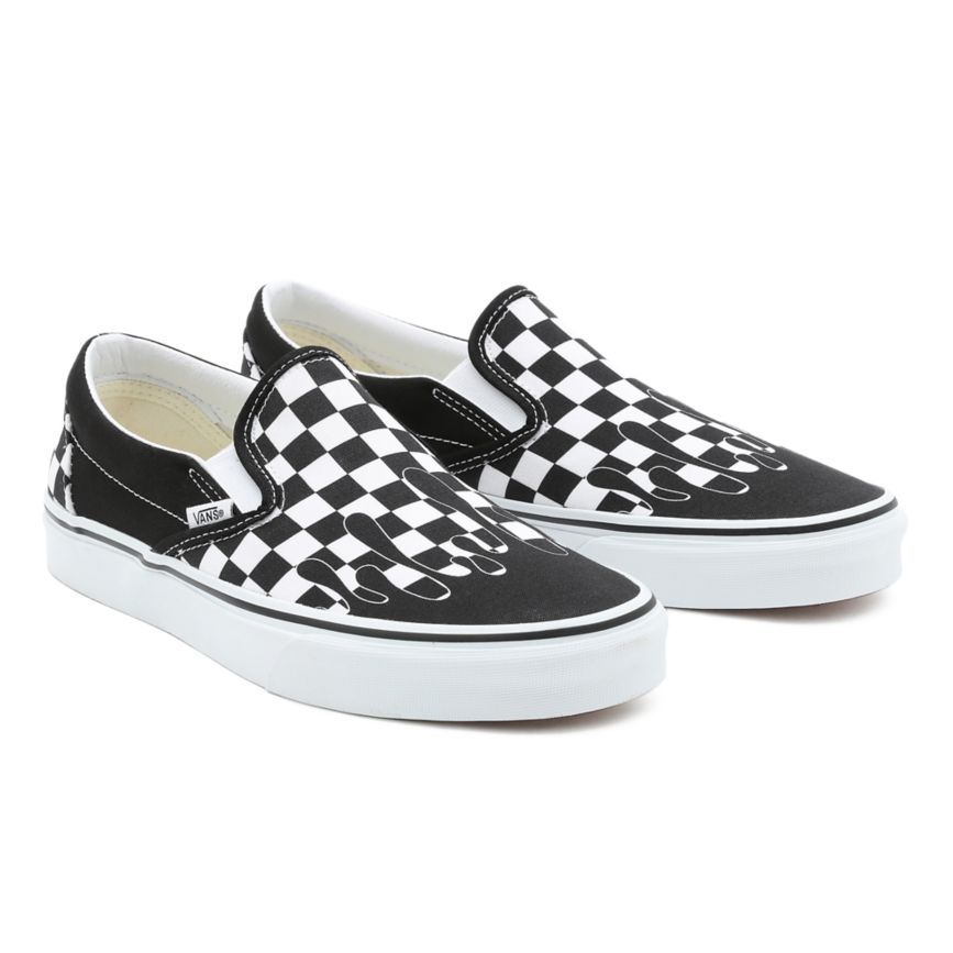 Vans Paint Drip Checkerboard Classic Slip-On Negras | VN321Z5YL92