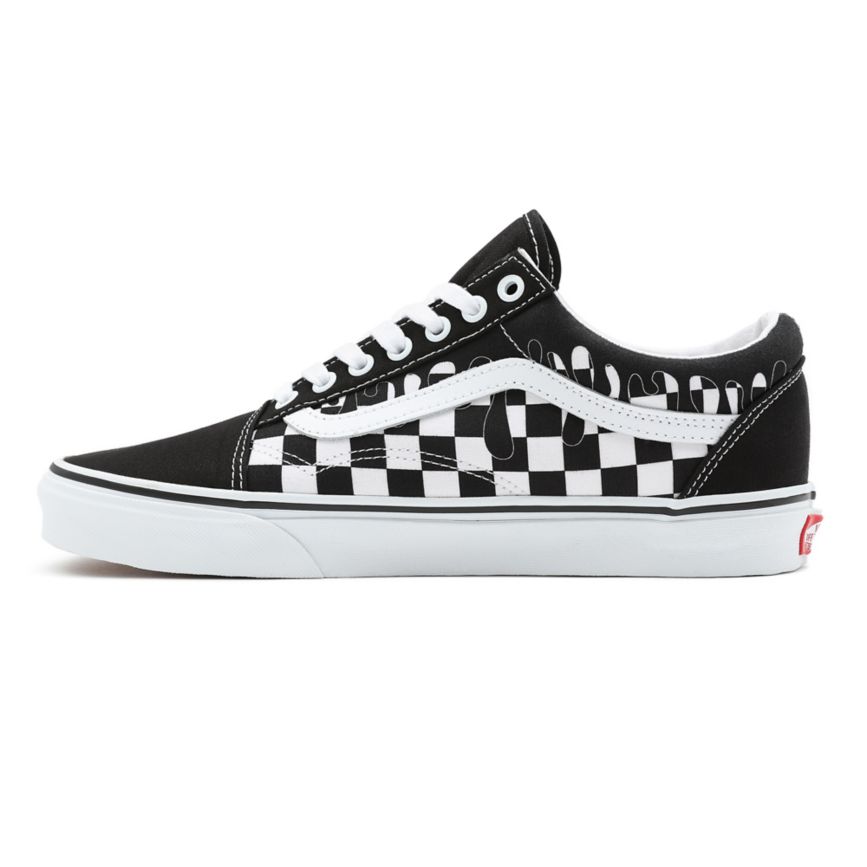 Vans Paint Drip Checkerboard Old Skool Negras | VN684G7TF41