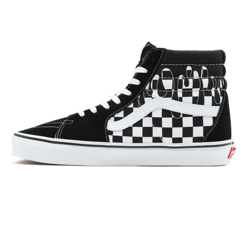 Vans Paint Drip Checkerboard Sk8-Hi Negras | VN475V4UN49