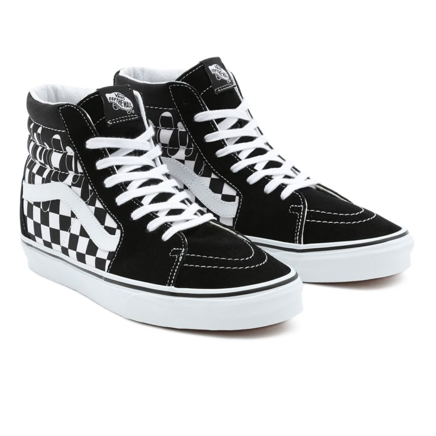 Vans Paint Drip Checkerboard Sk8-Hi Negras | VN475V4UN49