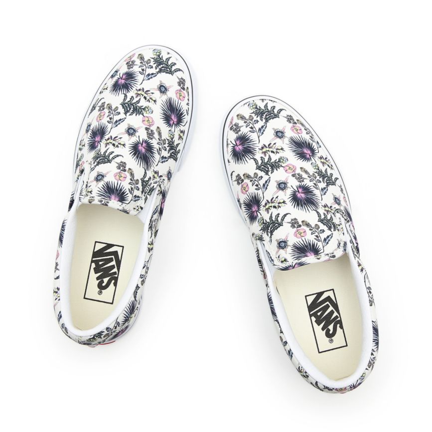 Vans Paradise Floral Classic Slip-On Blancas | VN064W5OQ04