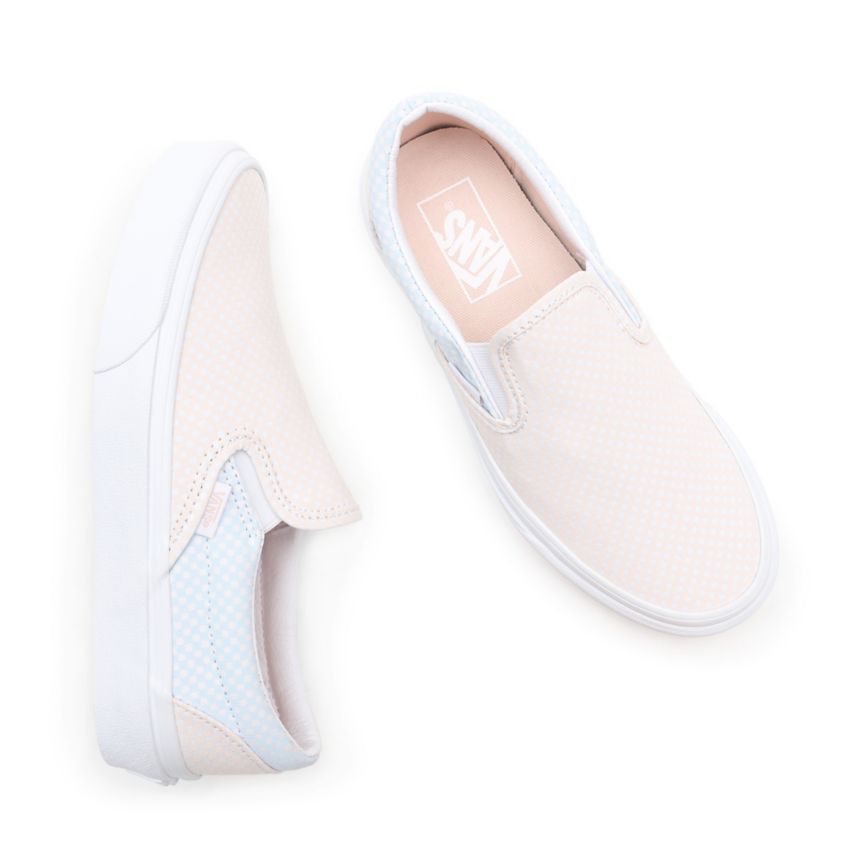Vans Pastel Checkerboard Classic Slip-On Blancas | VN856G1OI65