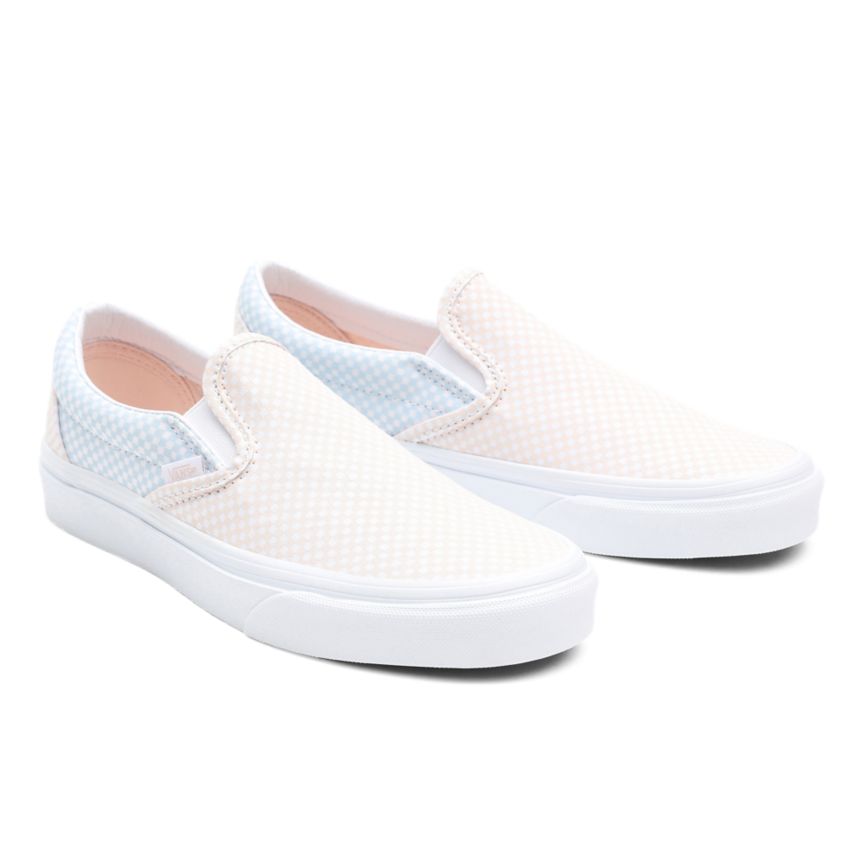Vans Pastel Checkerboard Classic Slip-On Blancas | VN856G1OI65