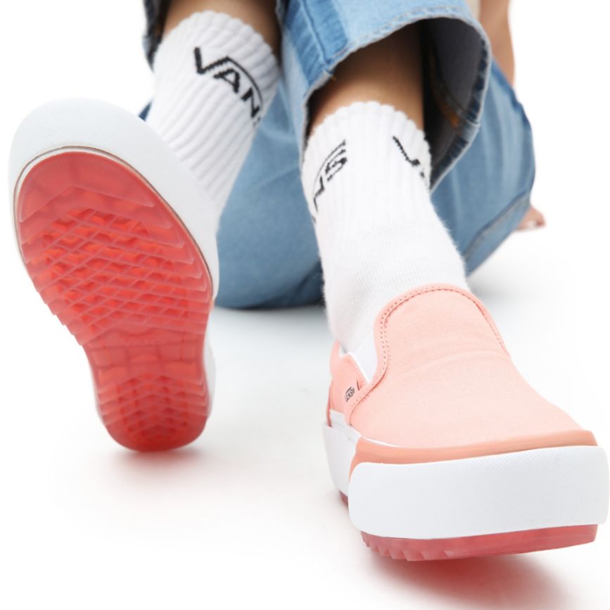 Vans Pastel Classic Slip-On Stacked Rosas | VN695D4CI22
