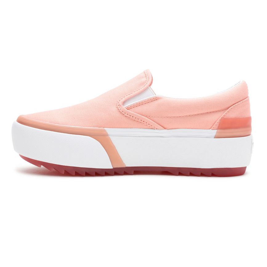 Vans Pastel Classic Slip-On Stacked Rosas | VN695D4CI22