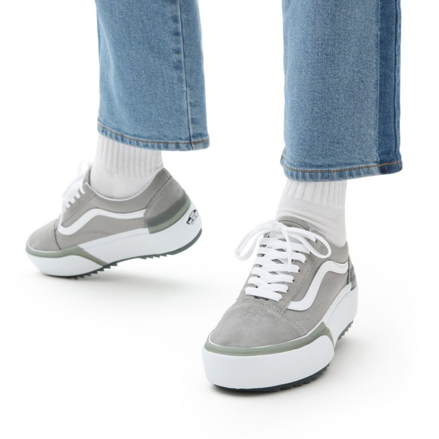Vans Pastel Old Skool Stacked Gris Oscuro | VN599Q0NJ41