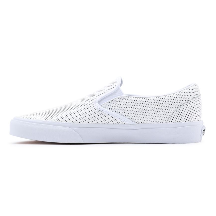 Vans Perf Cuero Classic Slip-On Blancas | VN568V1VU86