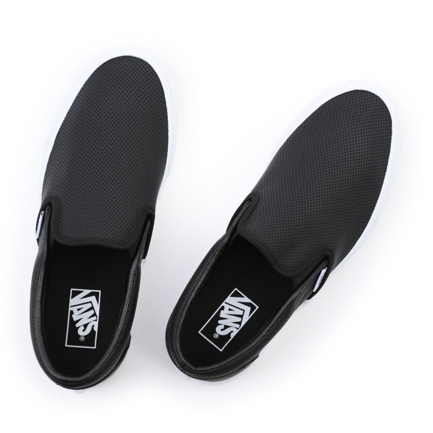Vans Perf Cuero Classic Slip-On Negras | VN433P4OW60