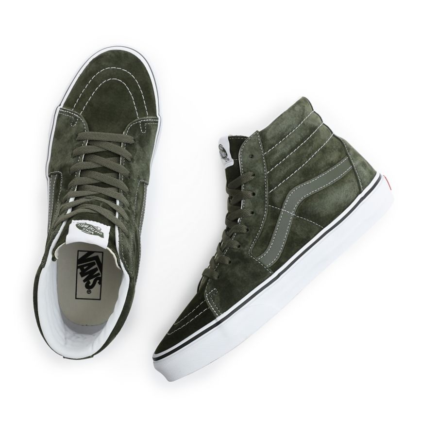 Vans Pig Gamuza SK8-Hi Verde Oliva | VN492Y8RG37