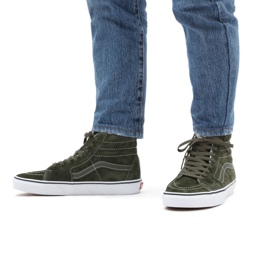 Vans Pig Gamuza SK8-Hi Verde Oliva | VN492Y8RG37