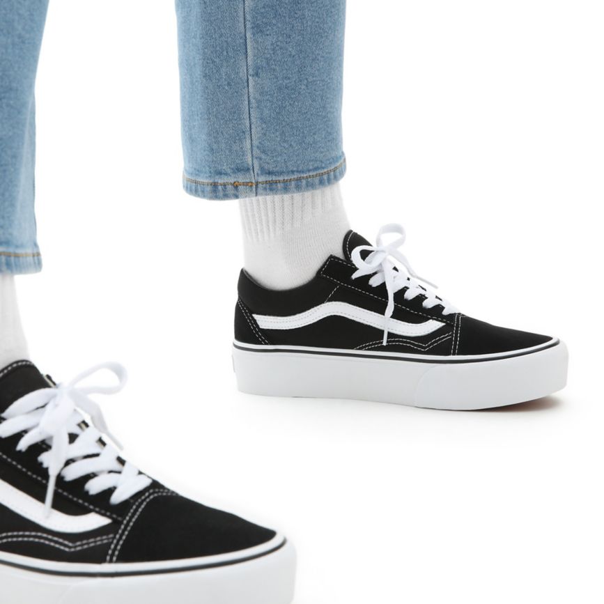 Vans Plataforma Old Skool Negras | VN318T9UN85