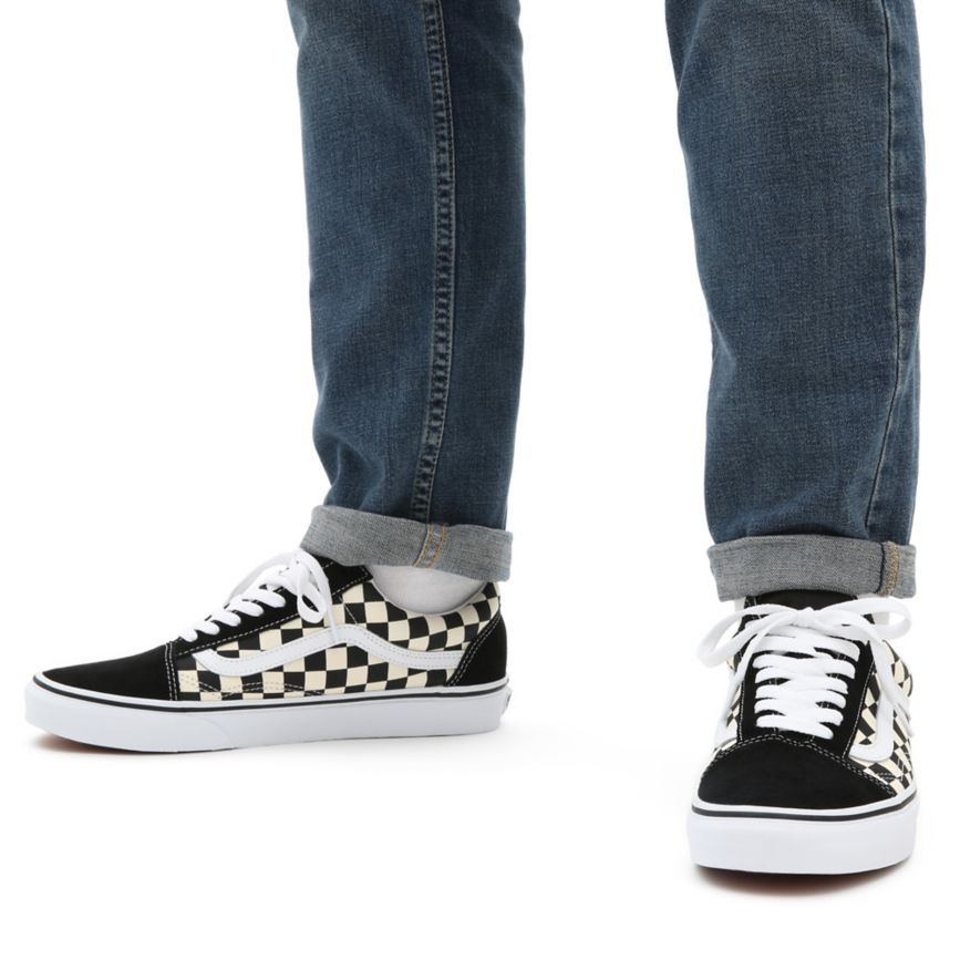 Vans Primary Check Old Skool Negras | VN146R8FQ22