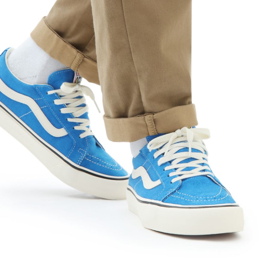 Vans Salt Wash Sk8-Low Reissue SF Azules | VN247Q1LM65