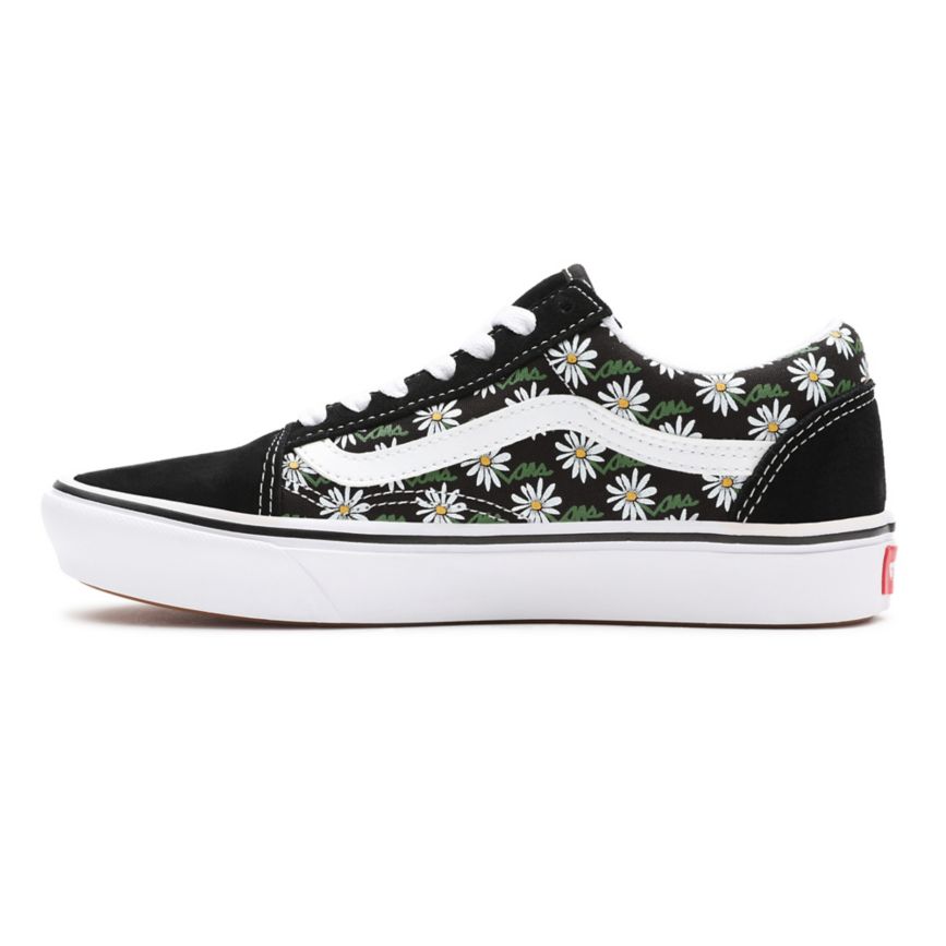 Vans Scribble Flower ComfyCush Old Skool Negras | VN164D8RP91
