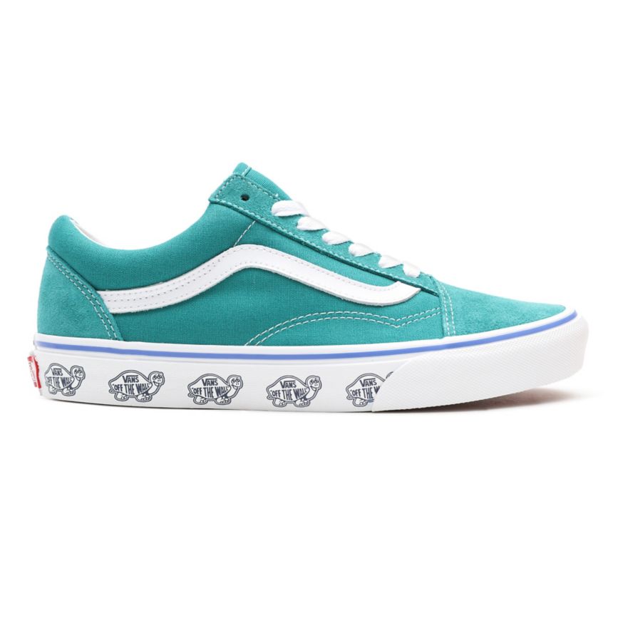 Vans Sidewall Print Old Skool Turquesa | VN539V0VR64