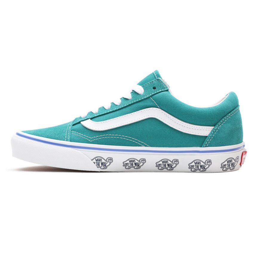 Vans Sidewall Print Old Skool Turquesa | VN539V0VR64