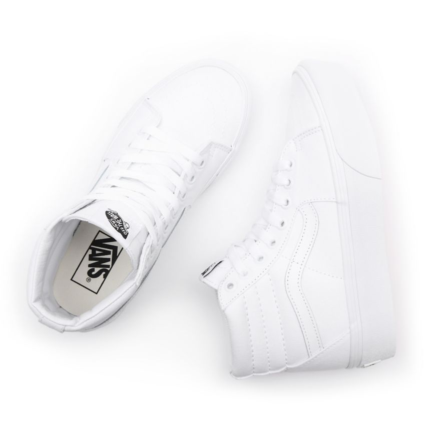 Vans Sk8-Hi Plataforma 2.0 Blancas | VN932L7RY38