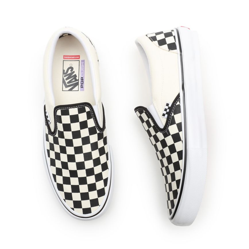 Vans Skate Checkerboard Slip-On Blancas | VN296O5OS34