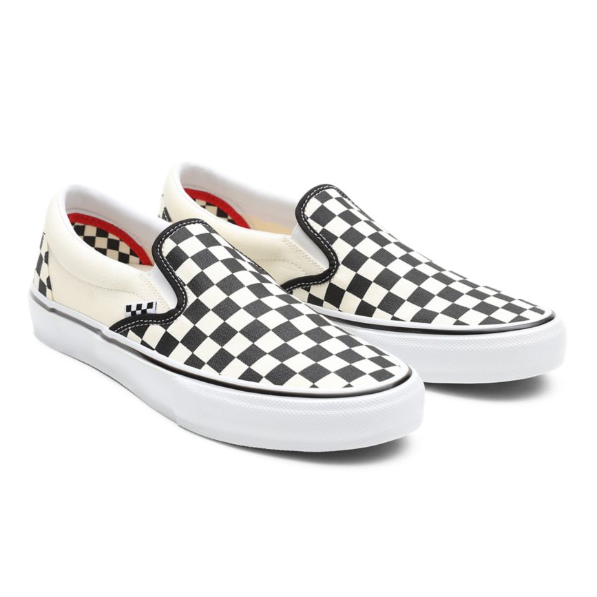 Vans Skate Checkerboard Slip-On Blancas | VN296O5OS34