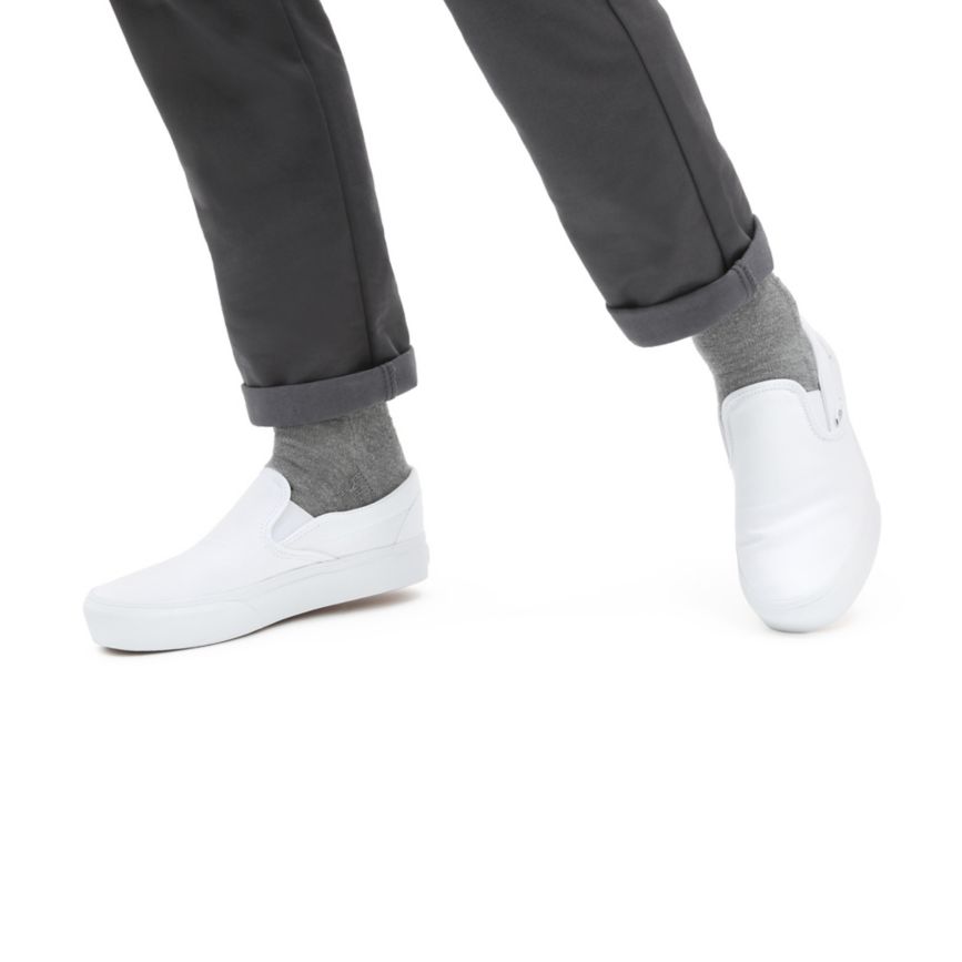 Vans Slip-On Plataforma Blancas | VN214J5PP25
