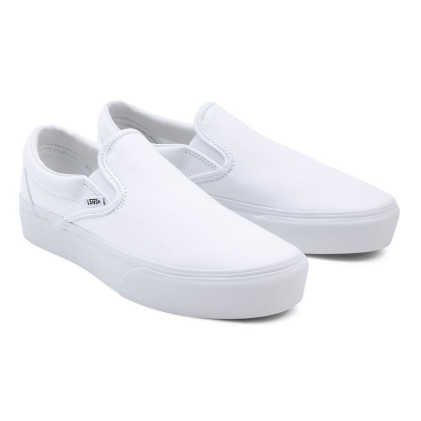 Vans Slip-On Plataforma Blancas | VN214J5PP25