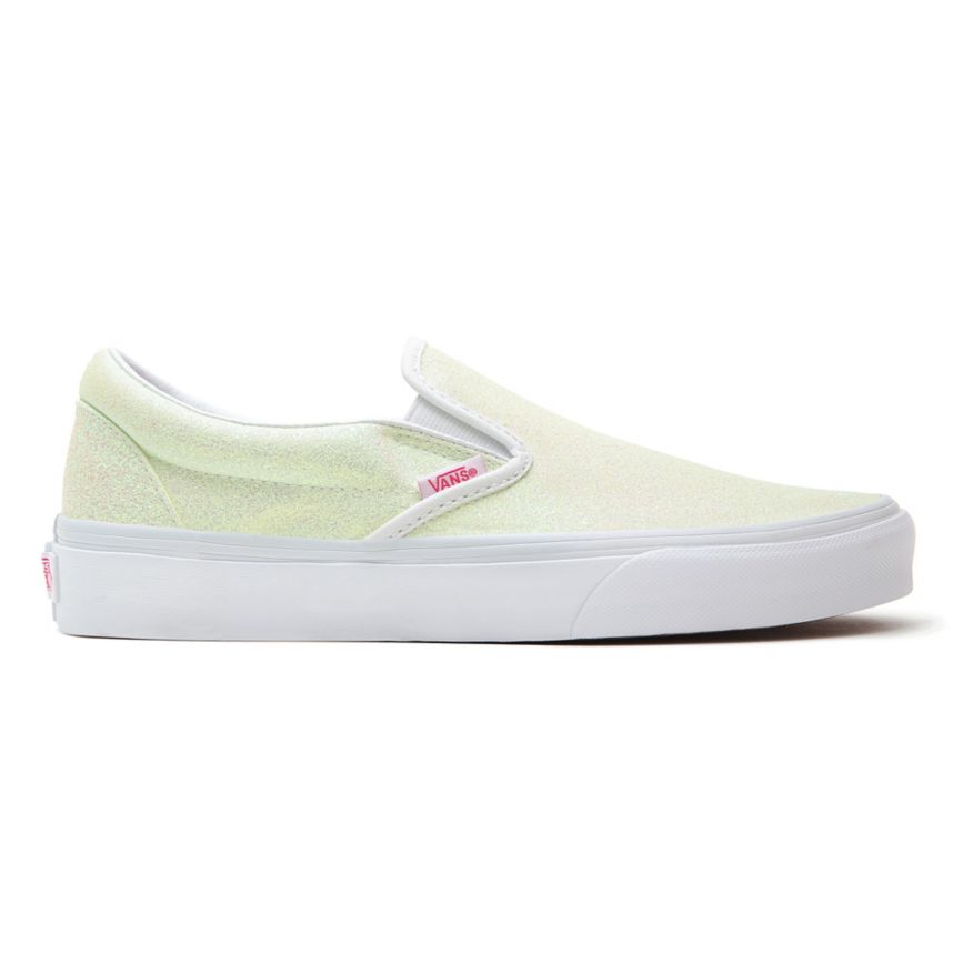 Vans UV Glitter Classic Slip-On Blancas | VN398F0PD08
