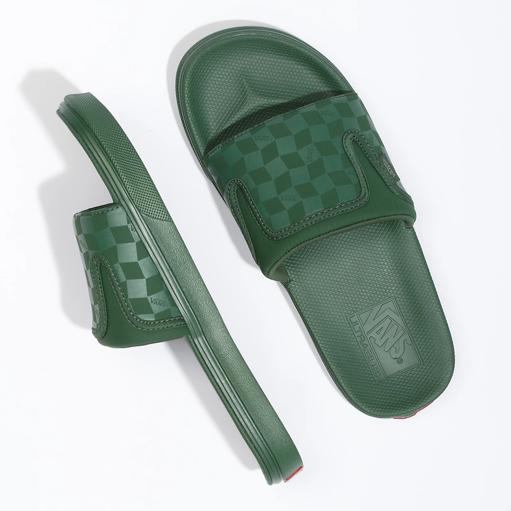 Vans UltraCush Chanclas-On Verde Oscuro | VN004N8MD62