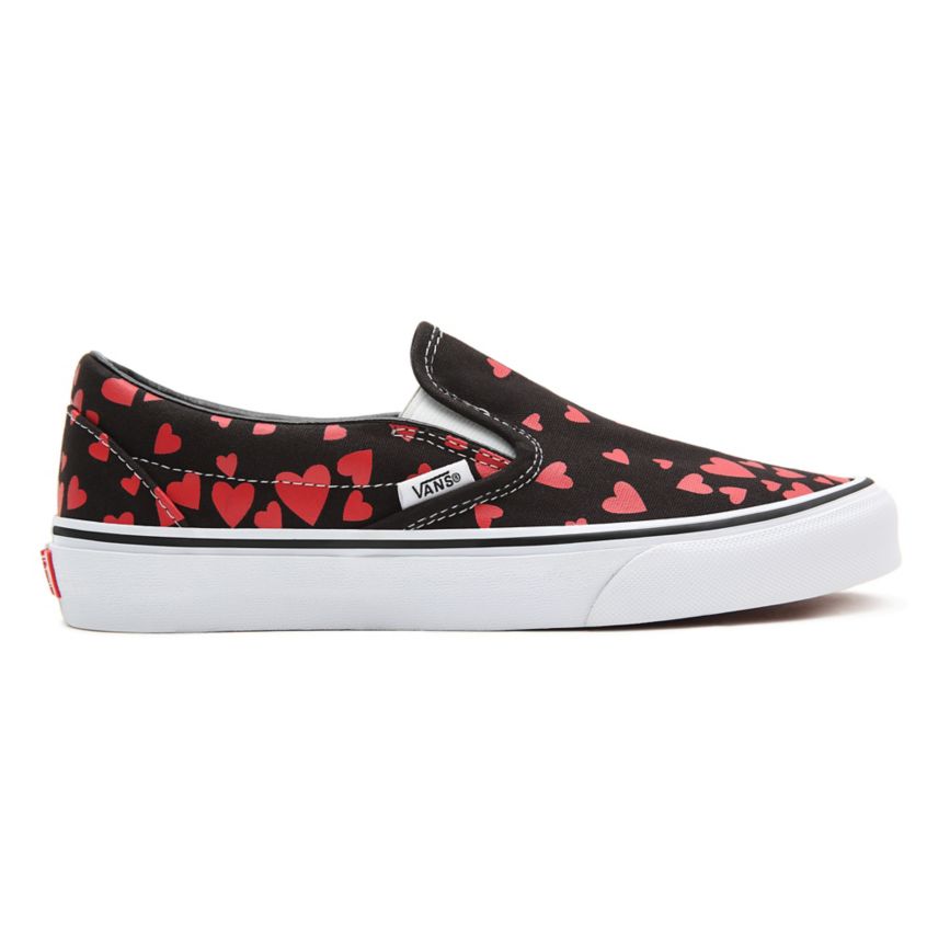 Vans Valentines Hearts Classic Slip-On Negras | VN194I5QF42