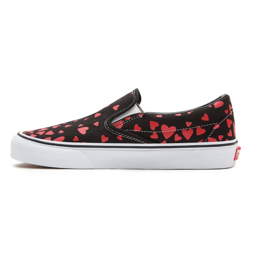 Vans Valentines Hearts Classic Slip-On Negras | VN194I5QF42