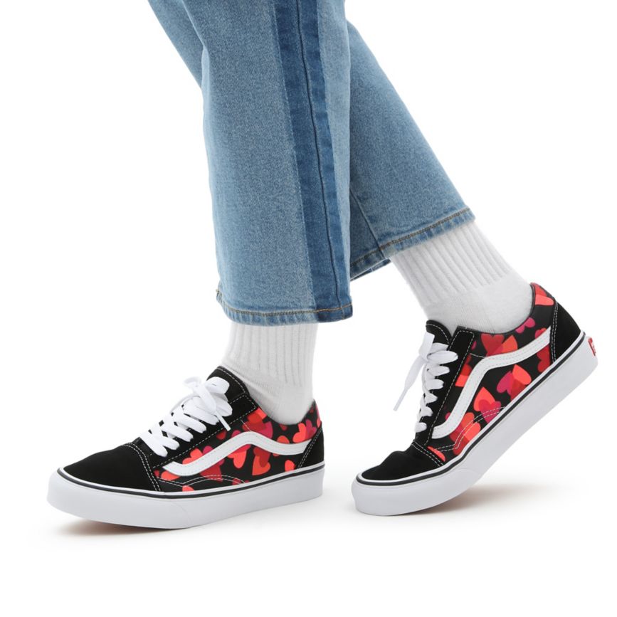 Vans Valentines Hearts Old Skool Negras | VN076T9QA17