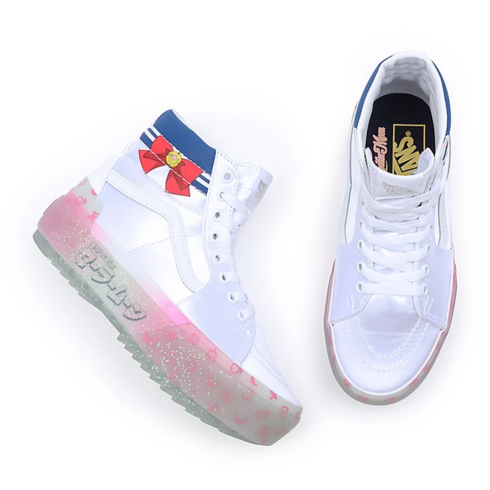 Vans X Pretty Guardian Sailor Moon Sk8-hi Stacked Blancas | VN304O2JO95