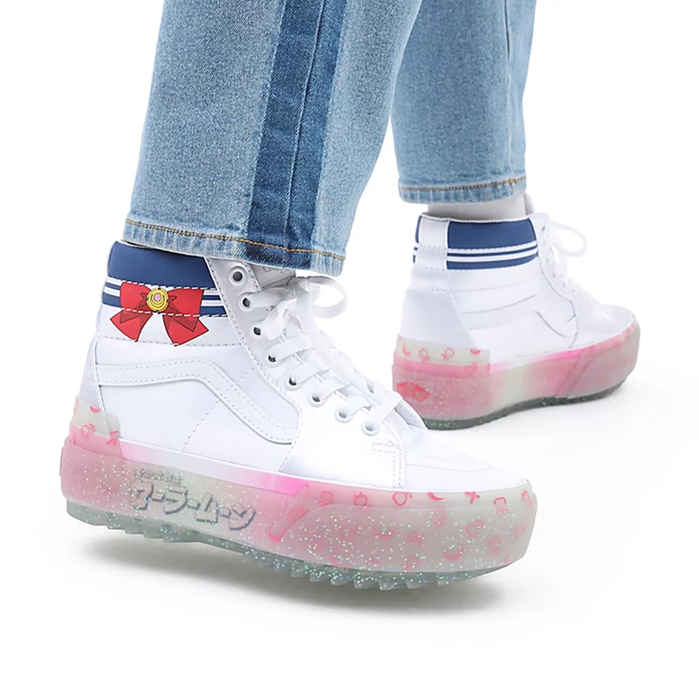 Vans X Pretty Guardian Sailor Moon Sk8-hi Stacked Blancas | VN304O2JO95