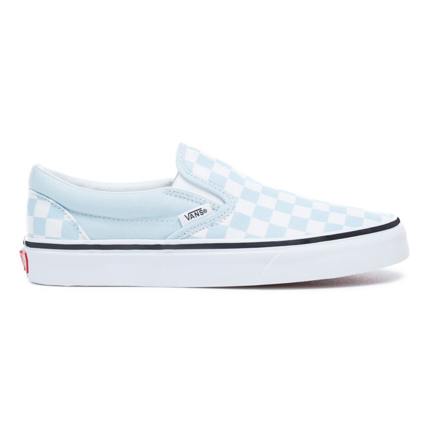 Vans Checkerboard Classic Slip-On Azules | VN671J9JK42