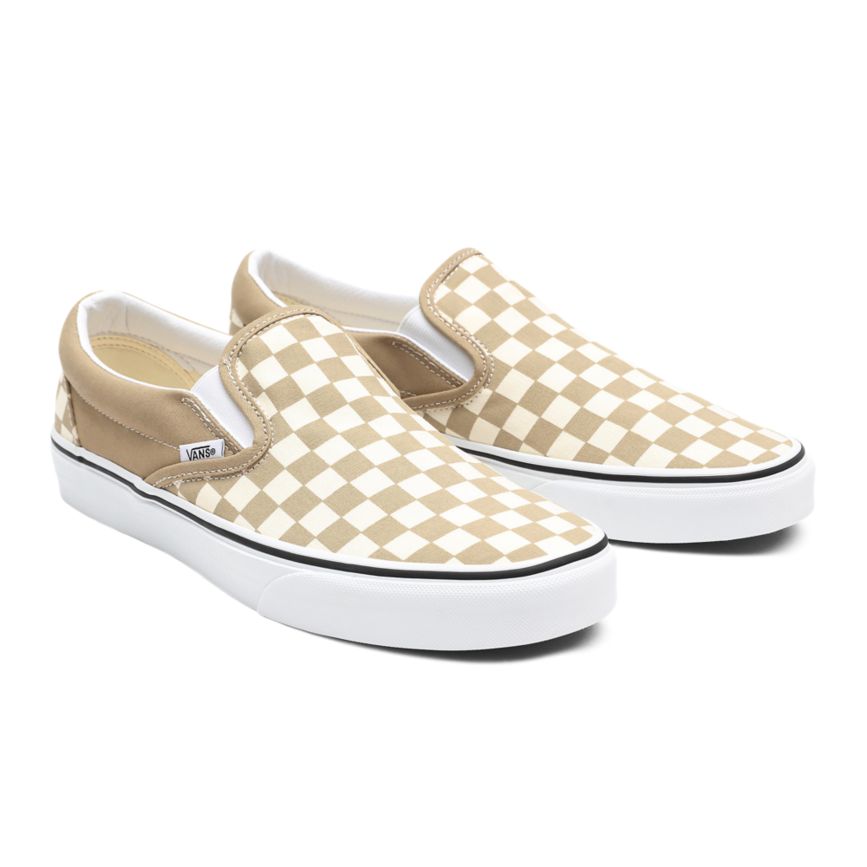 Vans Checkerboard Classic Slip-On Beige | VN389D8MS31