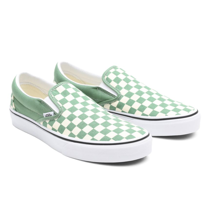 Vans Checkerboard Classic Slip-On Turquesa | VN880C0LJ45