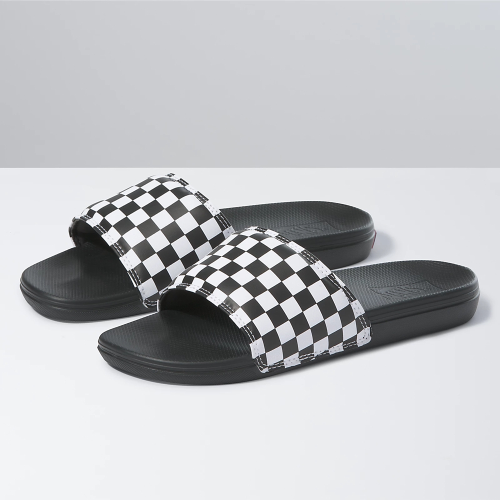 Vans Checkerboard La Costa Chanclas-On Negras | VN596N1TR26