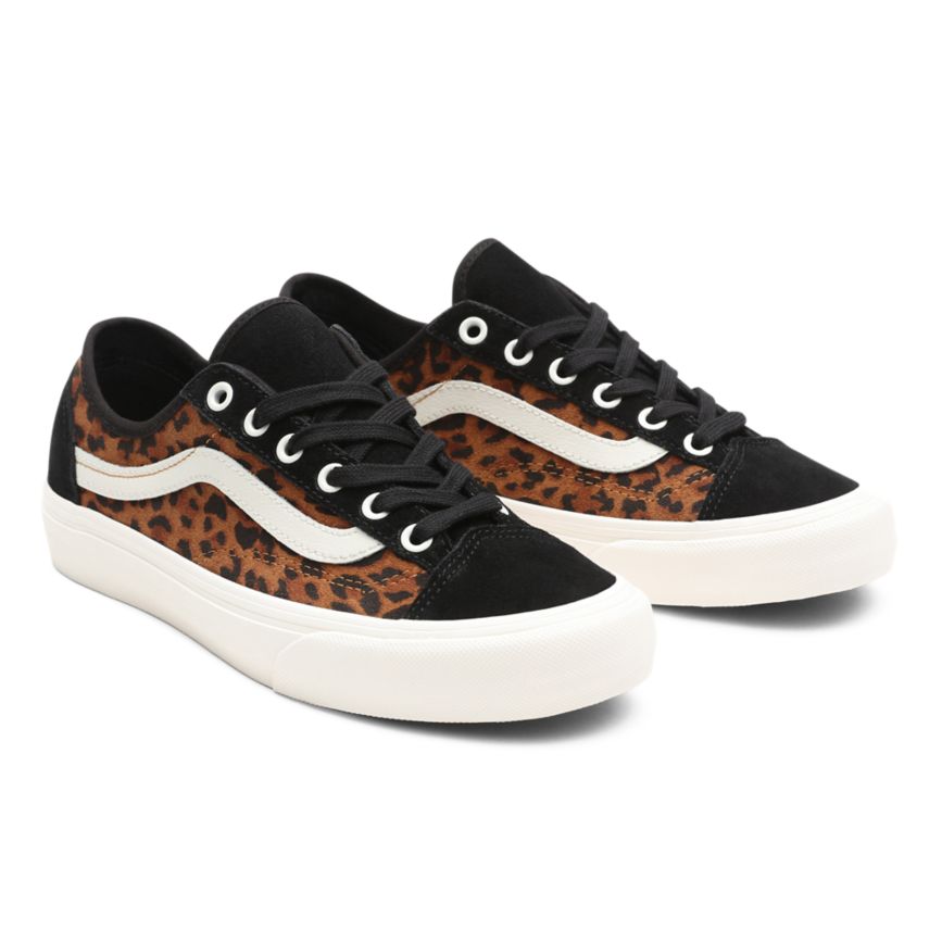 Vans Gamuza Leopard Estilo 36 Decon SF Negras | VN838L9BZ82