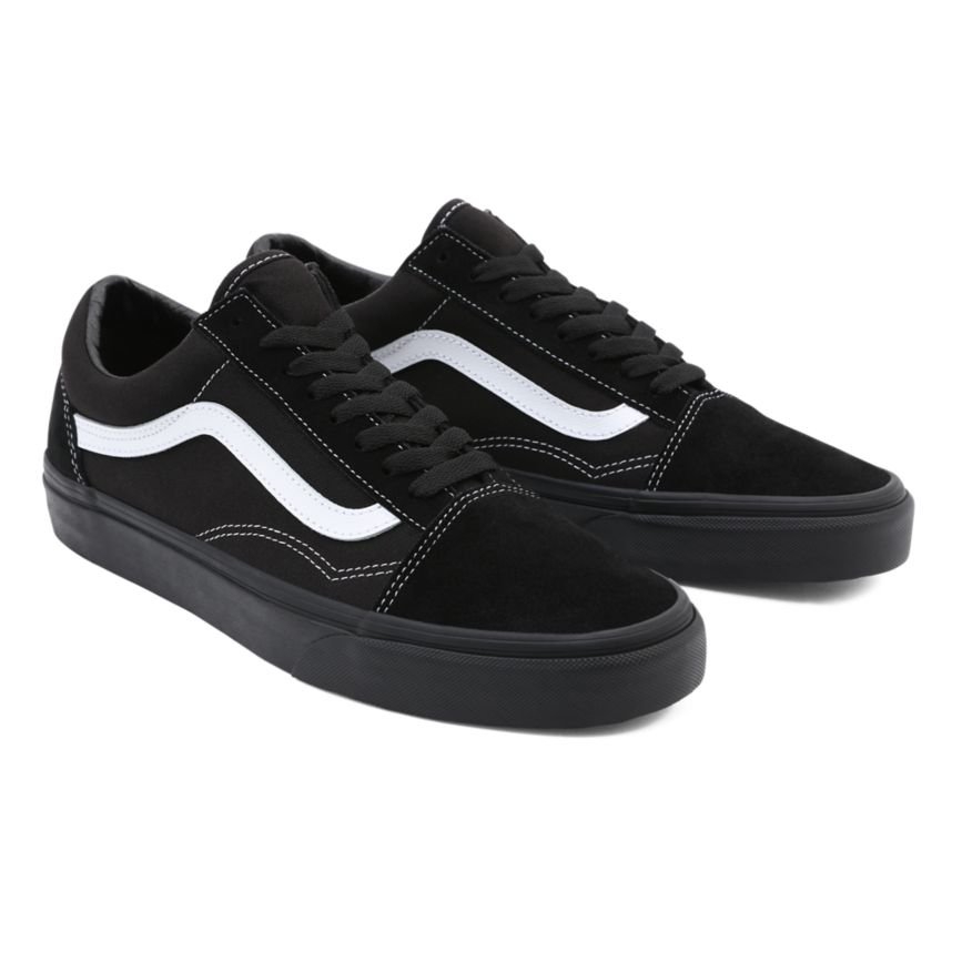 Vans Gamuza Lona Old Skool Negras | VN737V7AR28