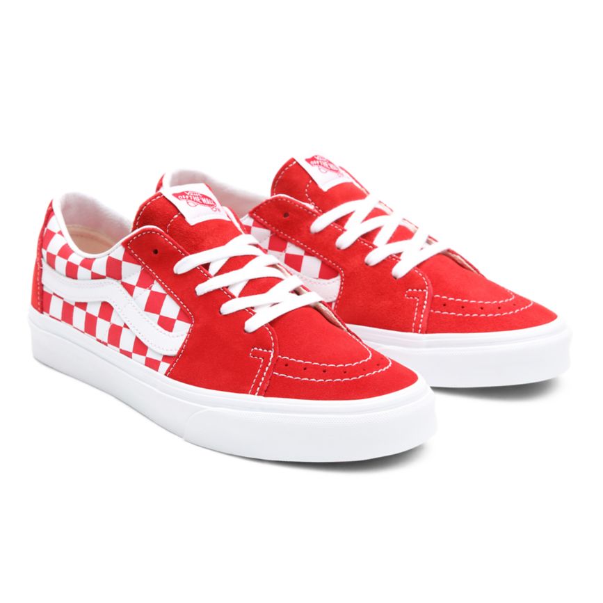 Vans Lona Gamuza SK8-Low Rojas | VN032L2BV39