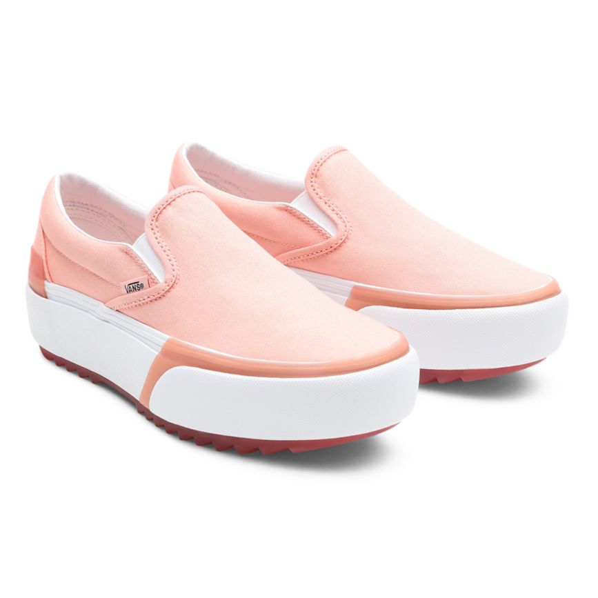 Vans Pastel Classic Slip-On Stacked Rosas | VN695D4CI22