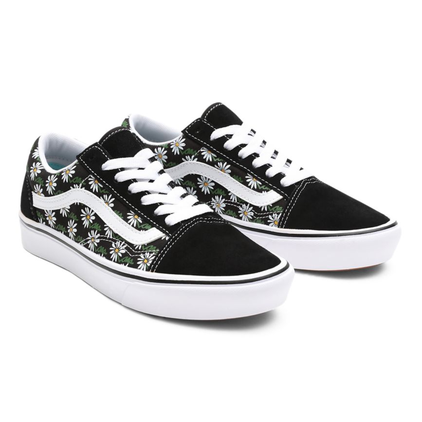 Vans Scribble Flower ComfyCush Old Skool Negras | VN164D8RP91