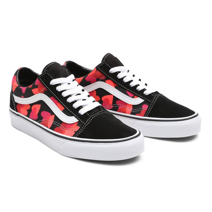 Vans Valentines Hearts Old Skool Negras | VN076T9QA17